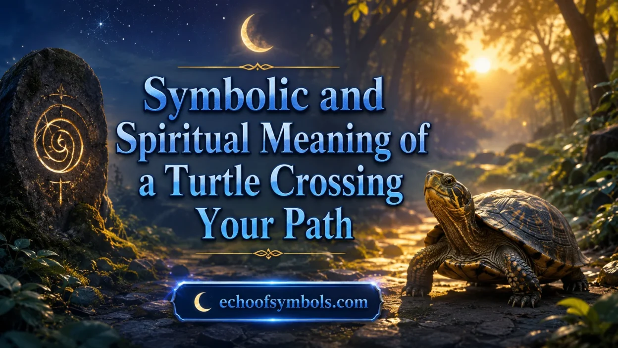 Symbolic and Spiritual Meaning of a Turtle Crossing Your Path