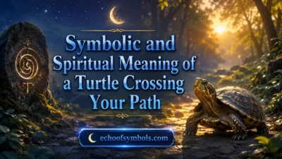 Symbolic and Spiritual Meaning of a Turtle Crossing Your Path